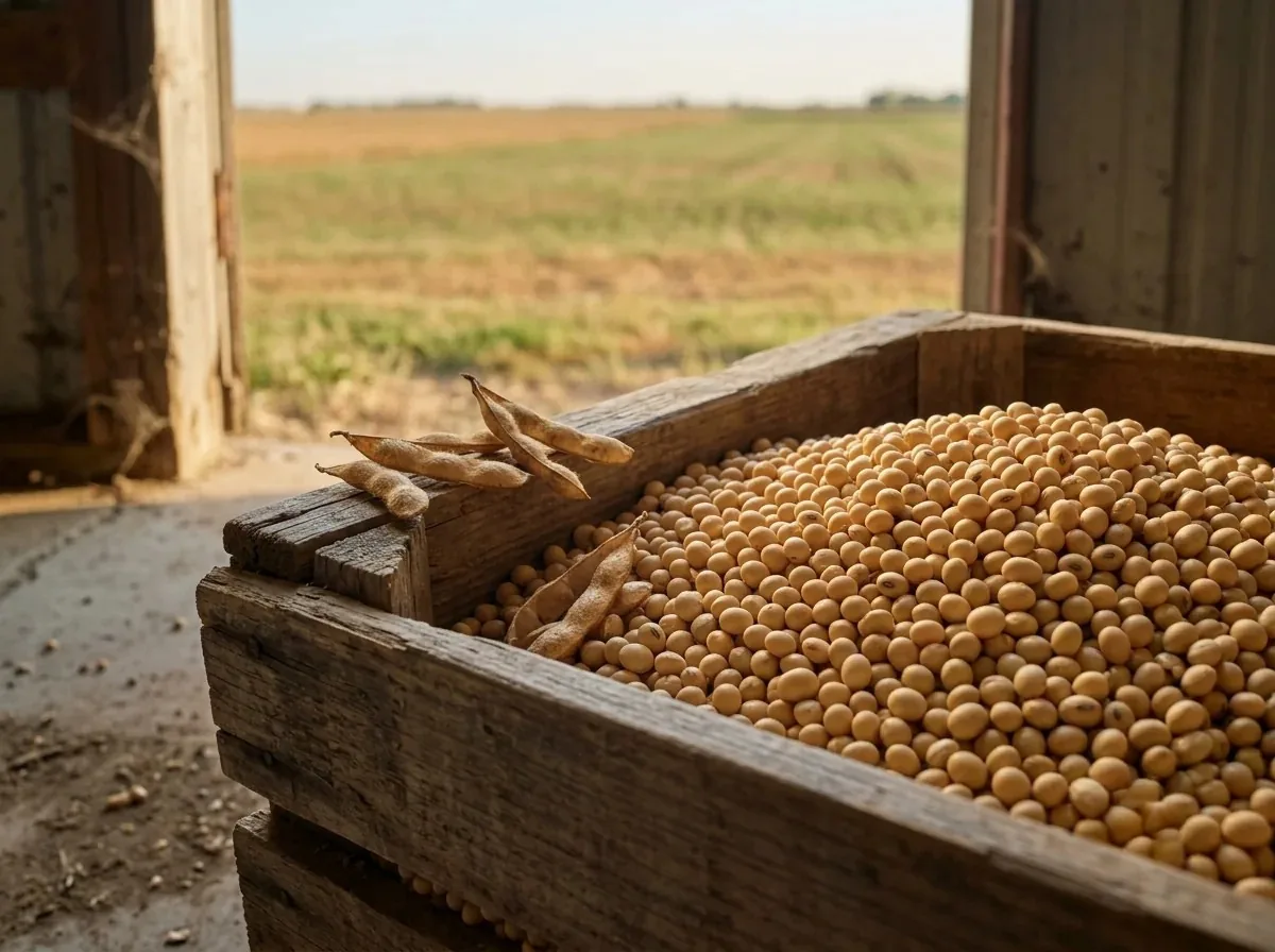Soybean prepared for bulk supply